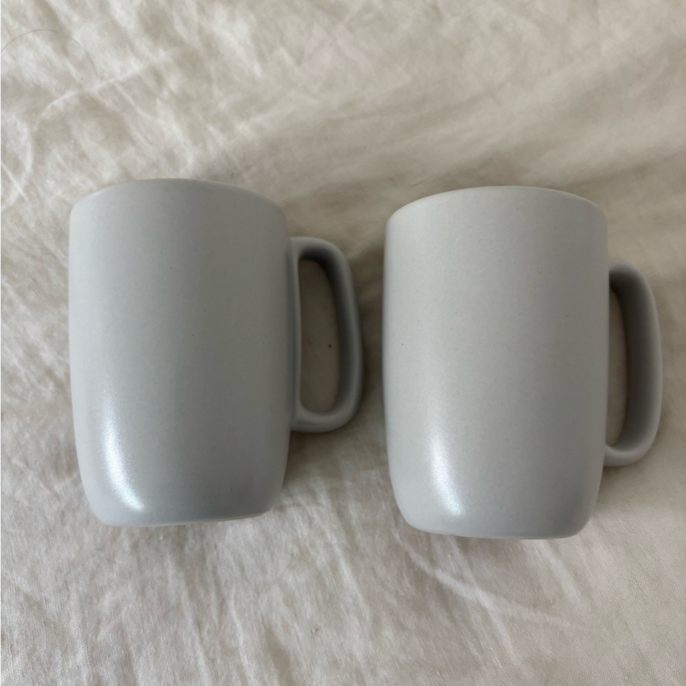 Heath Ceramics Light Gray Mug Pair